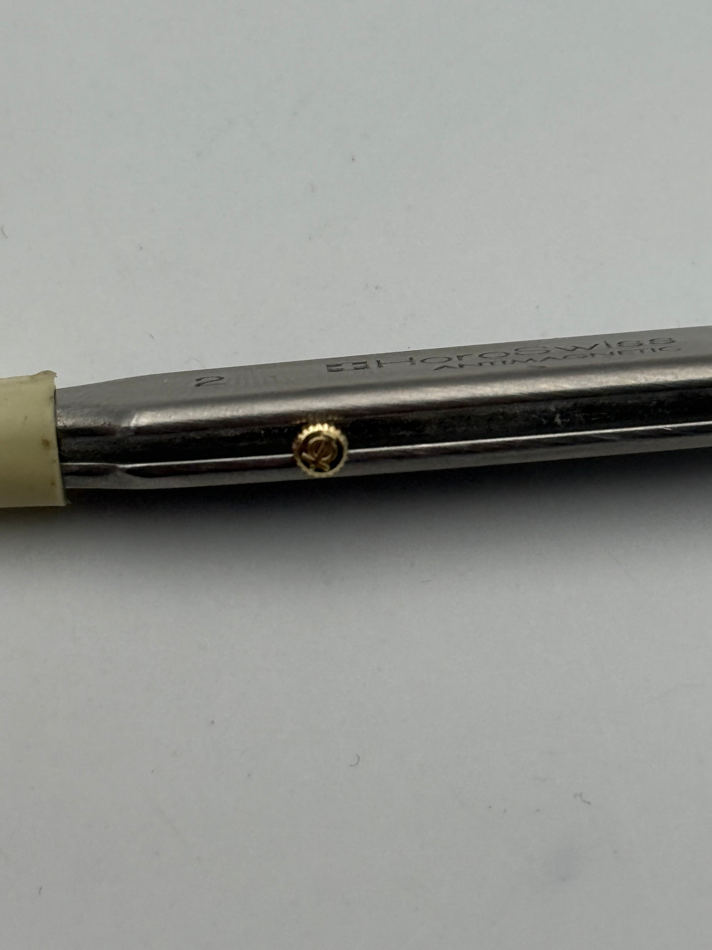Baume & Mercier crown corona 2.7x1.5mm waterproof impermeabile gold plated