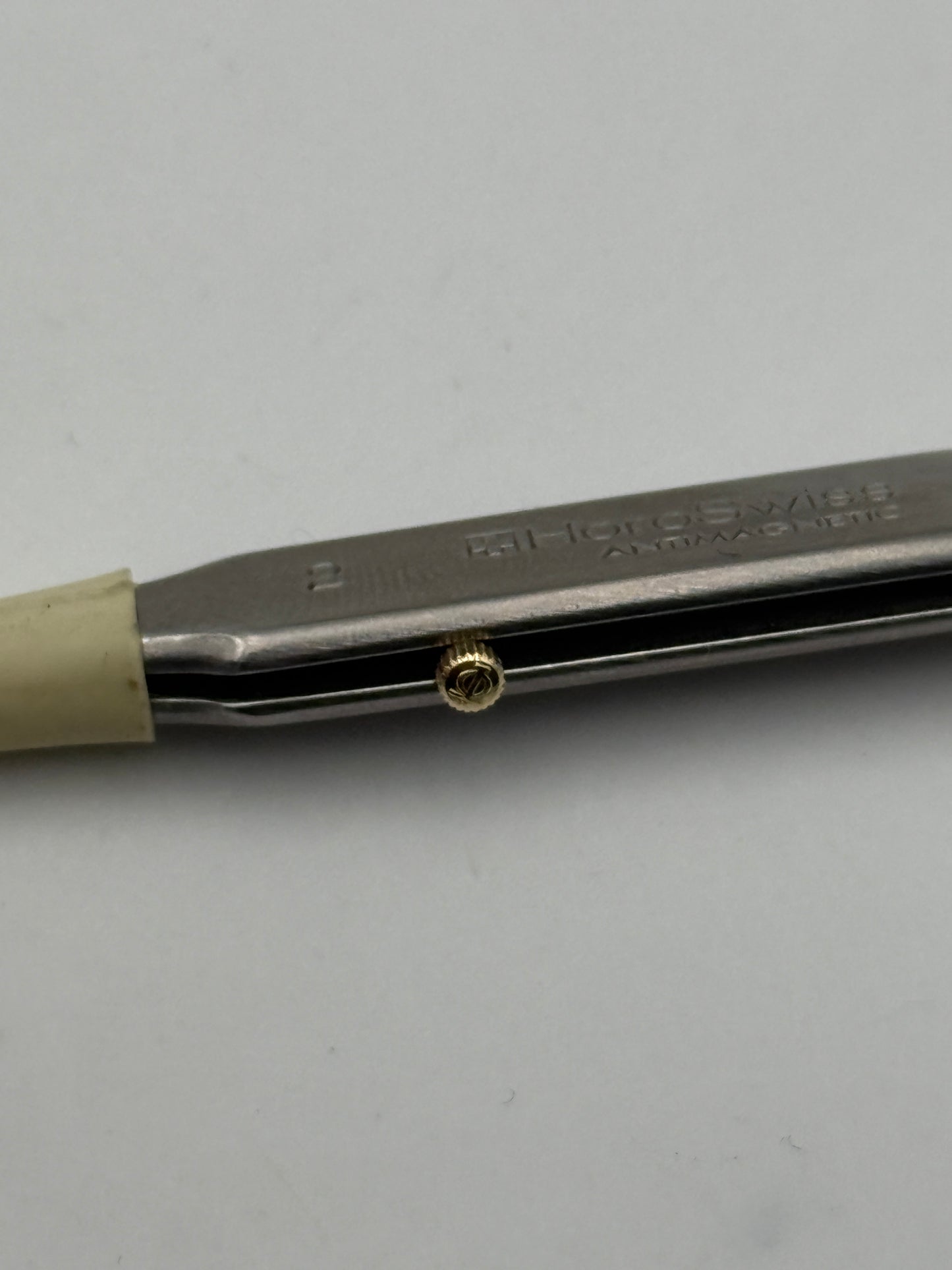 Baume & Mercier crown corona 2.7x1.5mm waterproof impermeabile gold plated