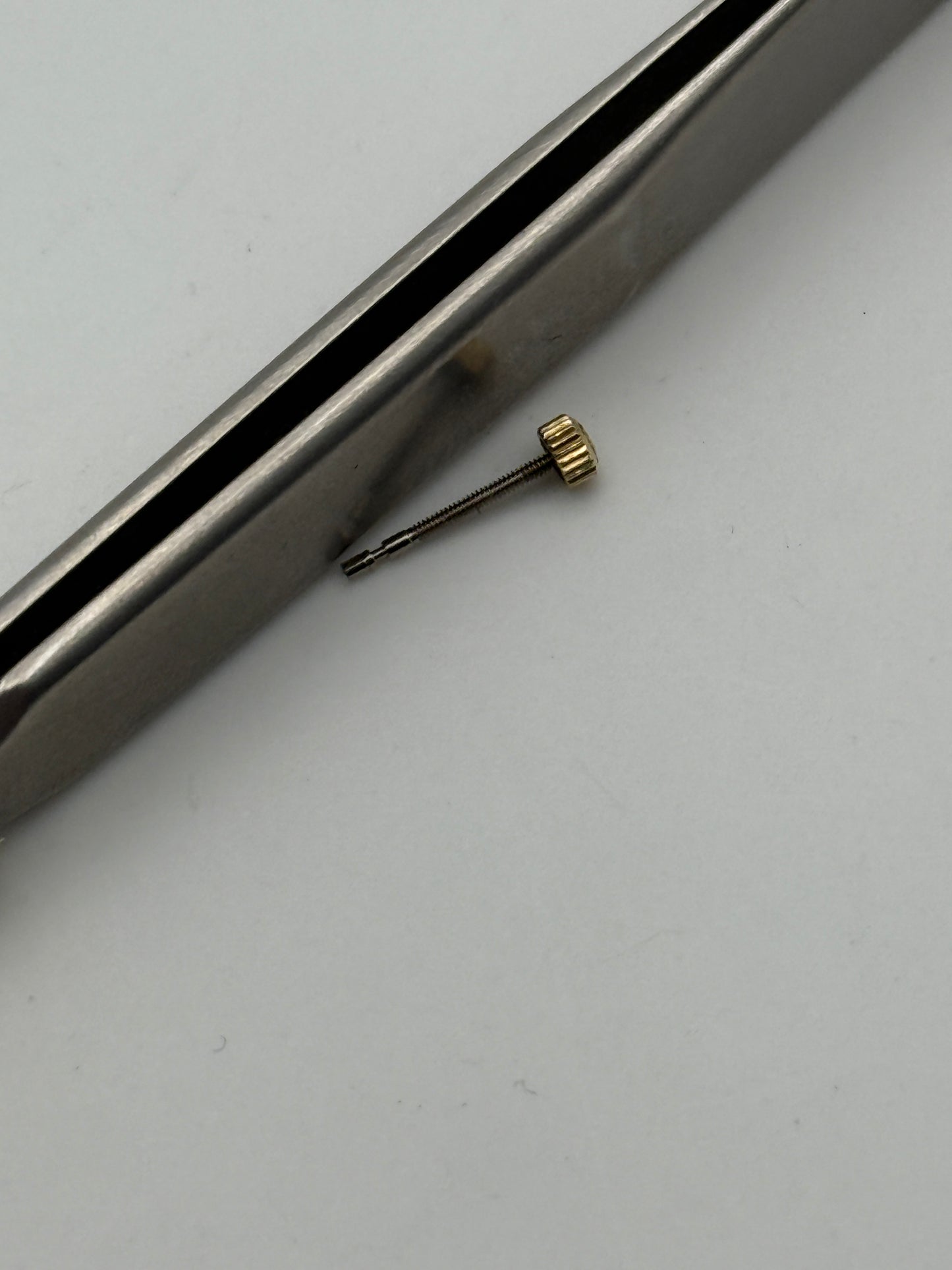 Baume & Mercier crown corona 2.7x1.5mm waterproof impermeabile gold plated