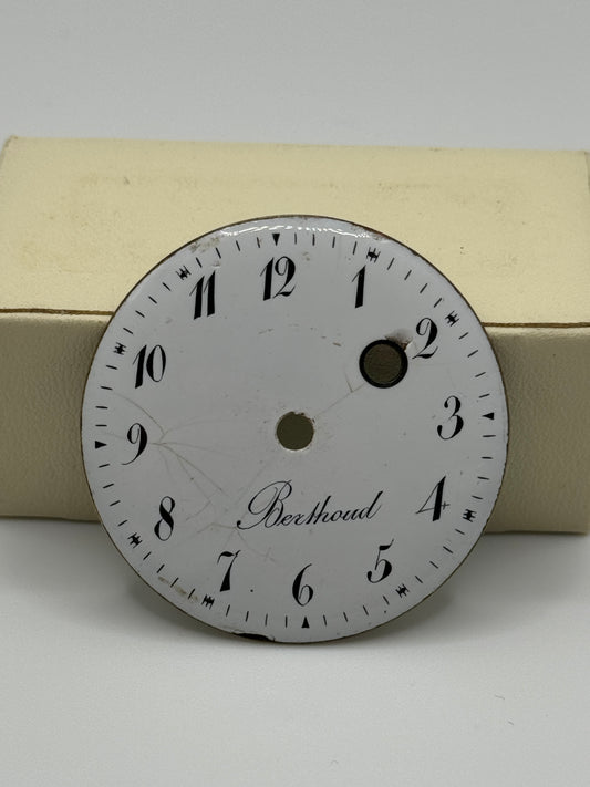 berthoud dial quadrante pocket watch porcelain 38.3mm