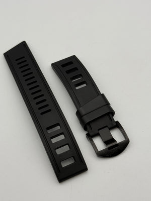 isofrane rubber strap cinturino black 22mm