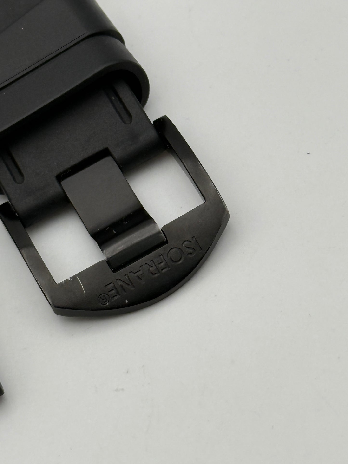 isofrane rubber strap cinturino black 22mm