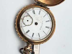 american waltham 52mm pocket watch gold filled