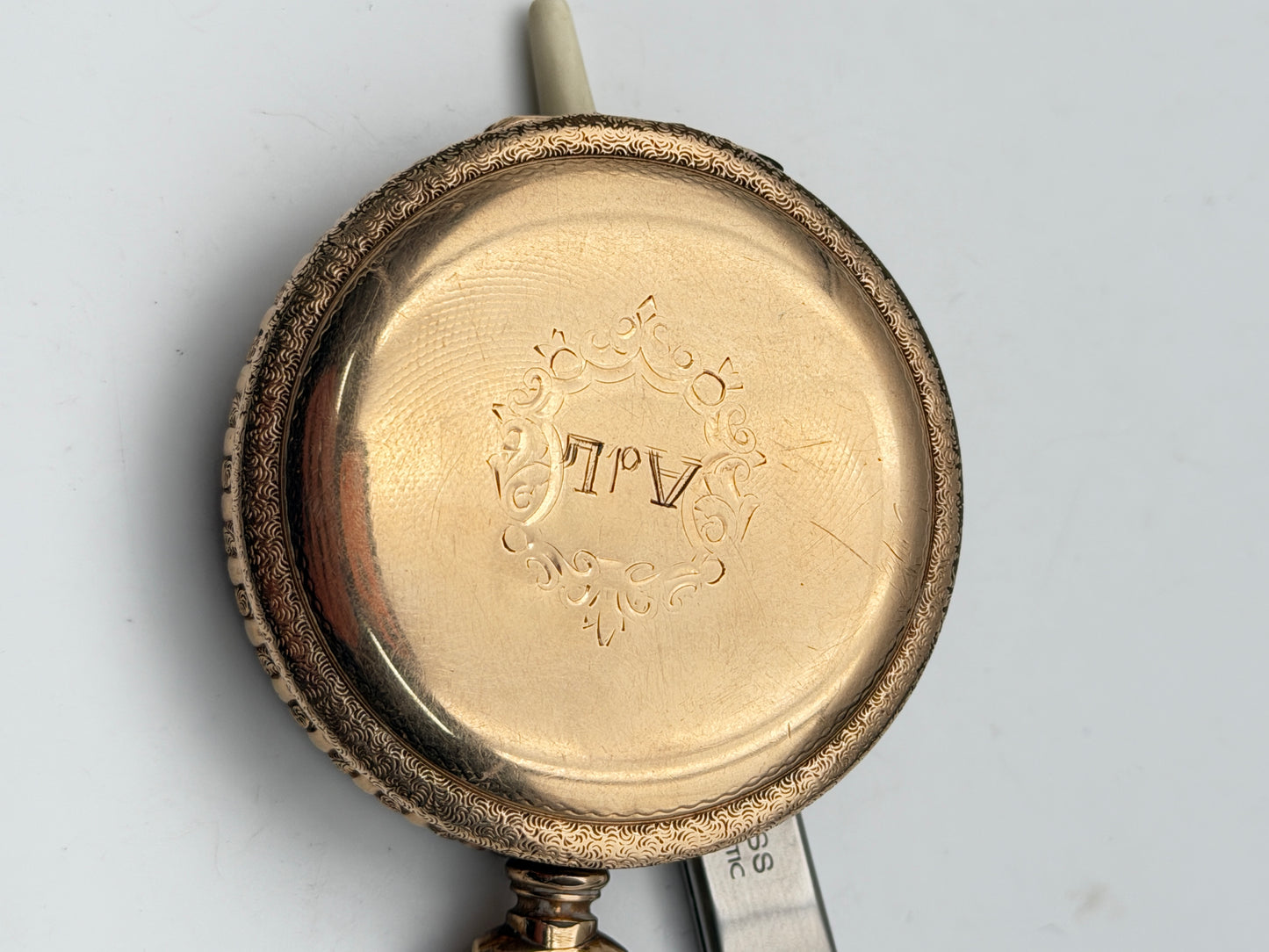 american waltham 52mm pocket watch gold filled