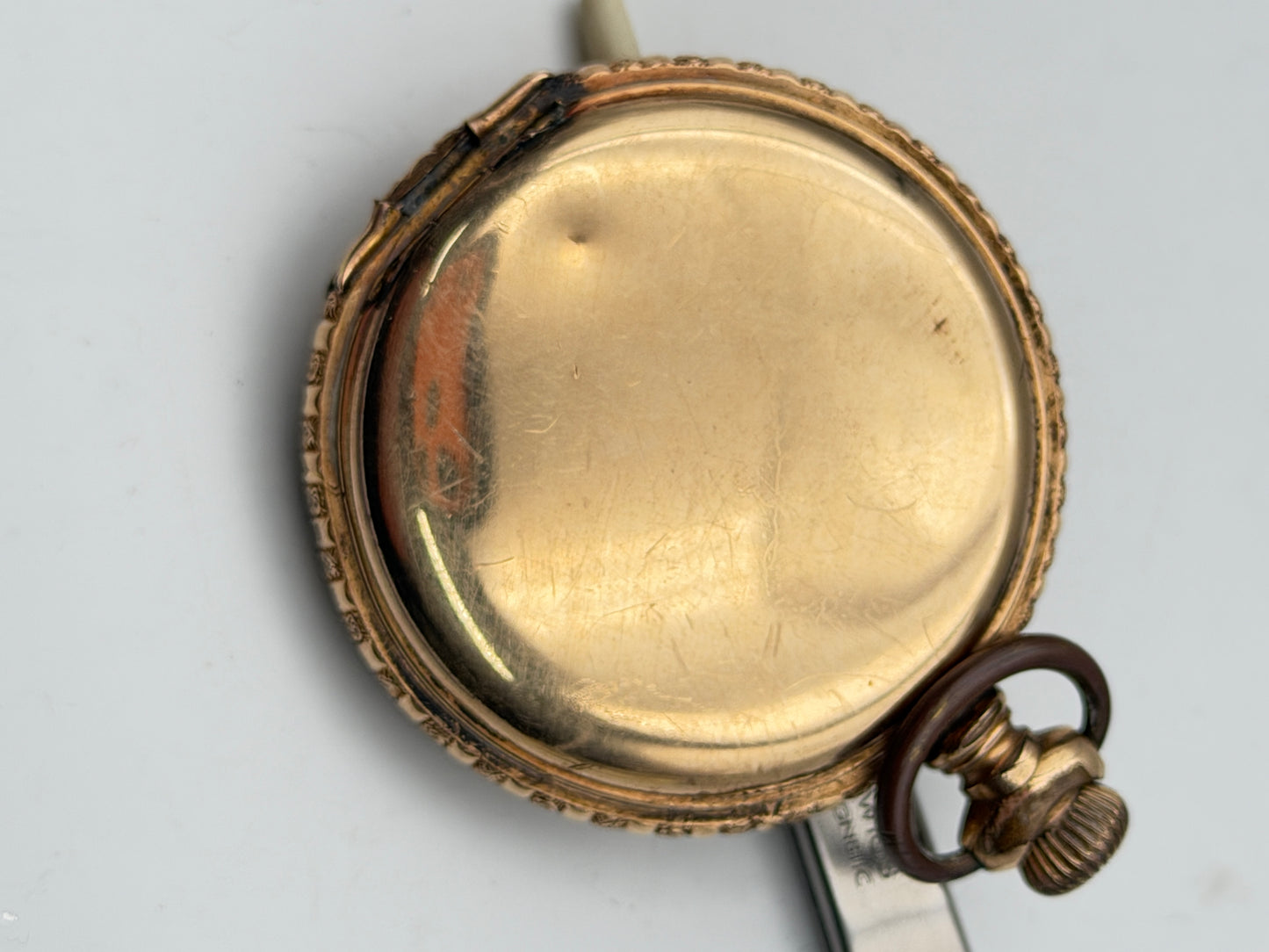 american waltham 52mm pocket watch gold filled