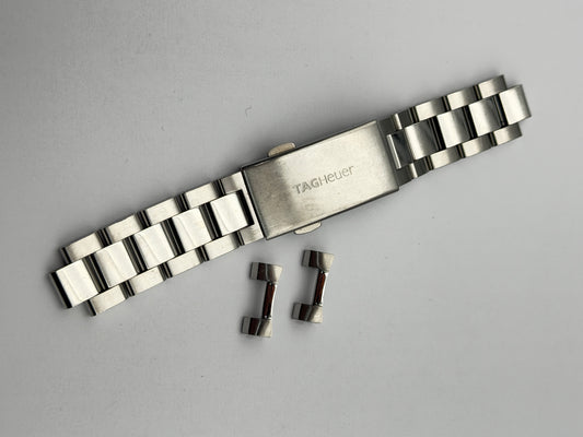 tag heuer g-e3 faa106 16mm  bracciale bracelet steel