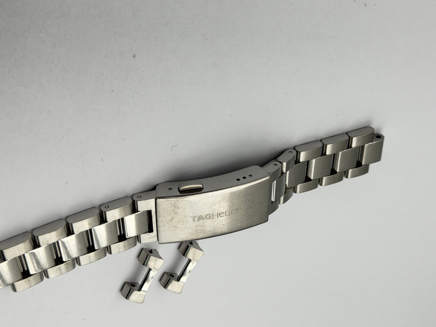 tag heuer g-e3 faa106 16mm  bracciale bracelet steel