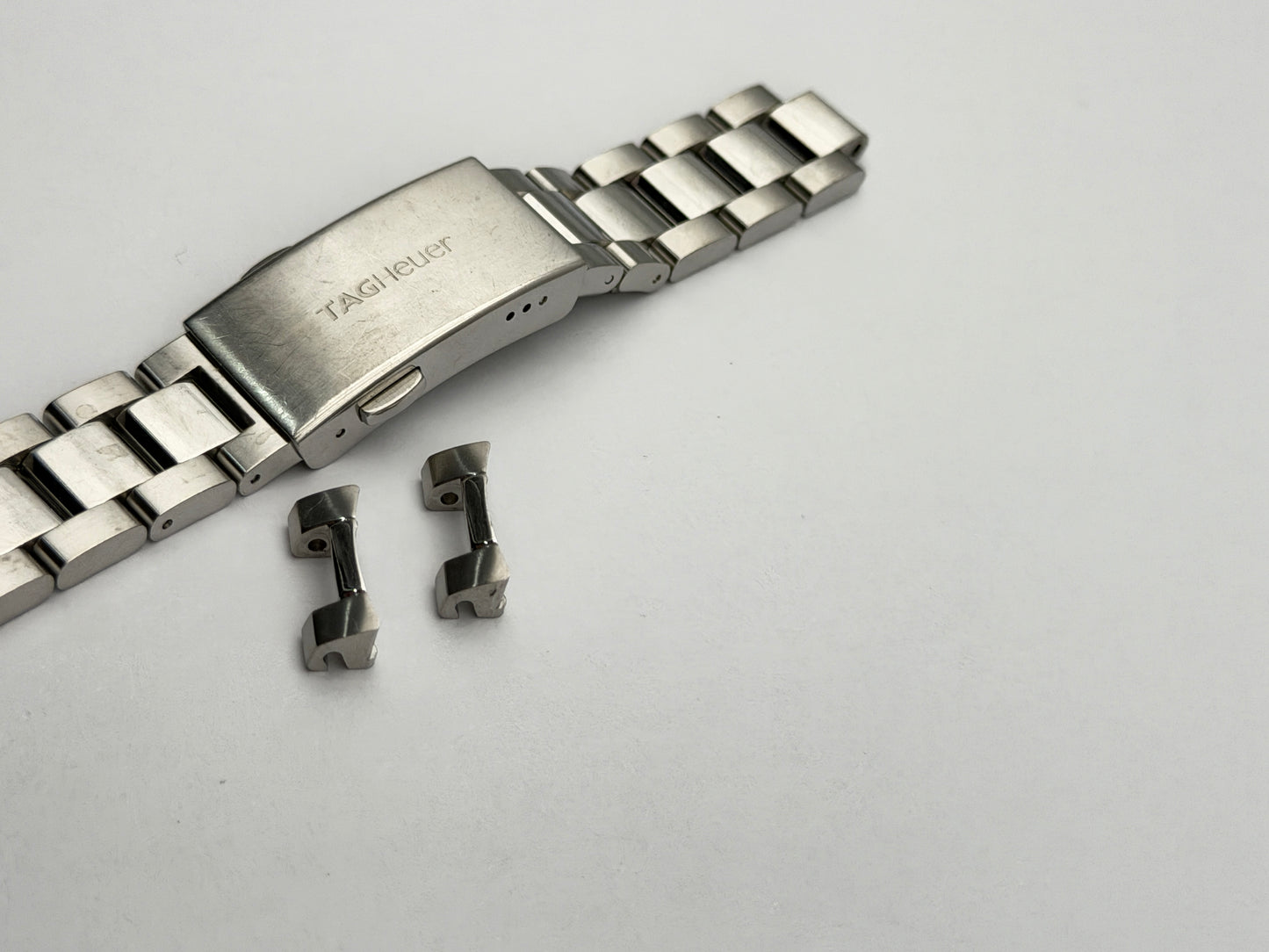tag heuer g-e3 faa106 16mm  bracciale bracelet steel