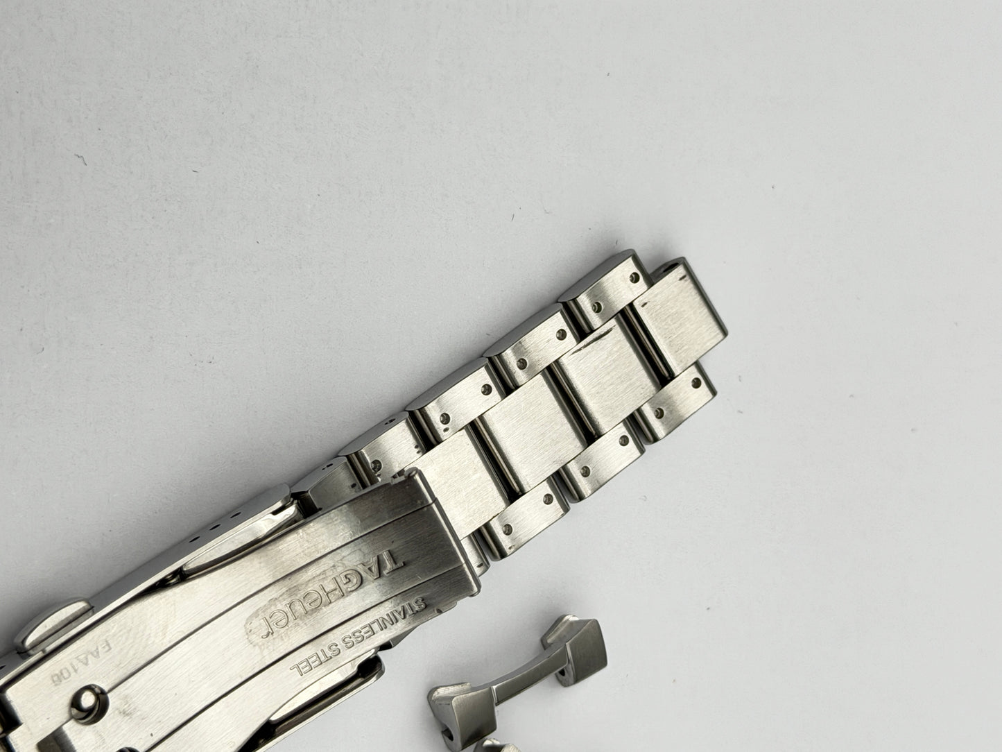 tag heuer g-e3 faa106 16mm  bracciale bracelet steel