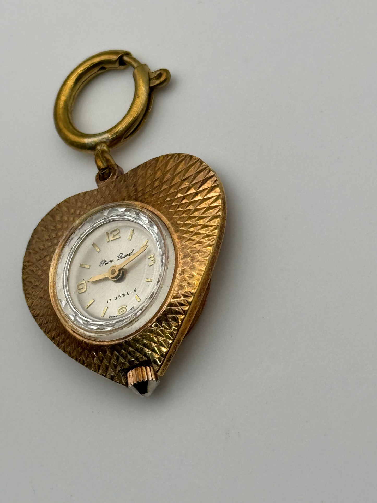 pierre deval vintage watch pendant manual wind swiss made