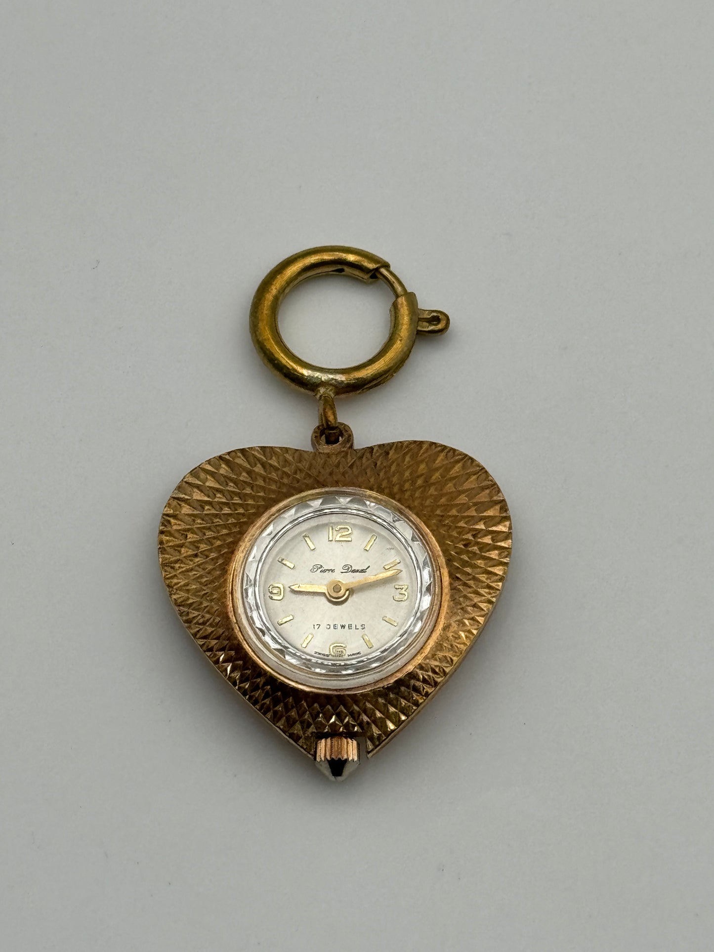 pierre deval vintage watch pendant manual wind swiss made