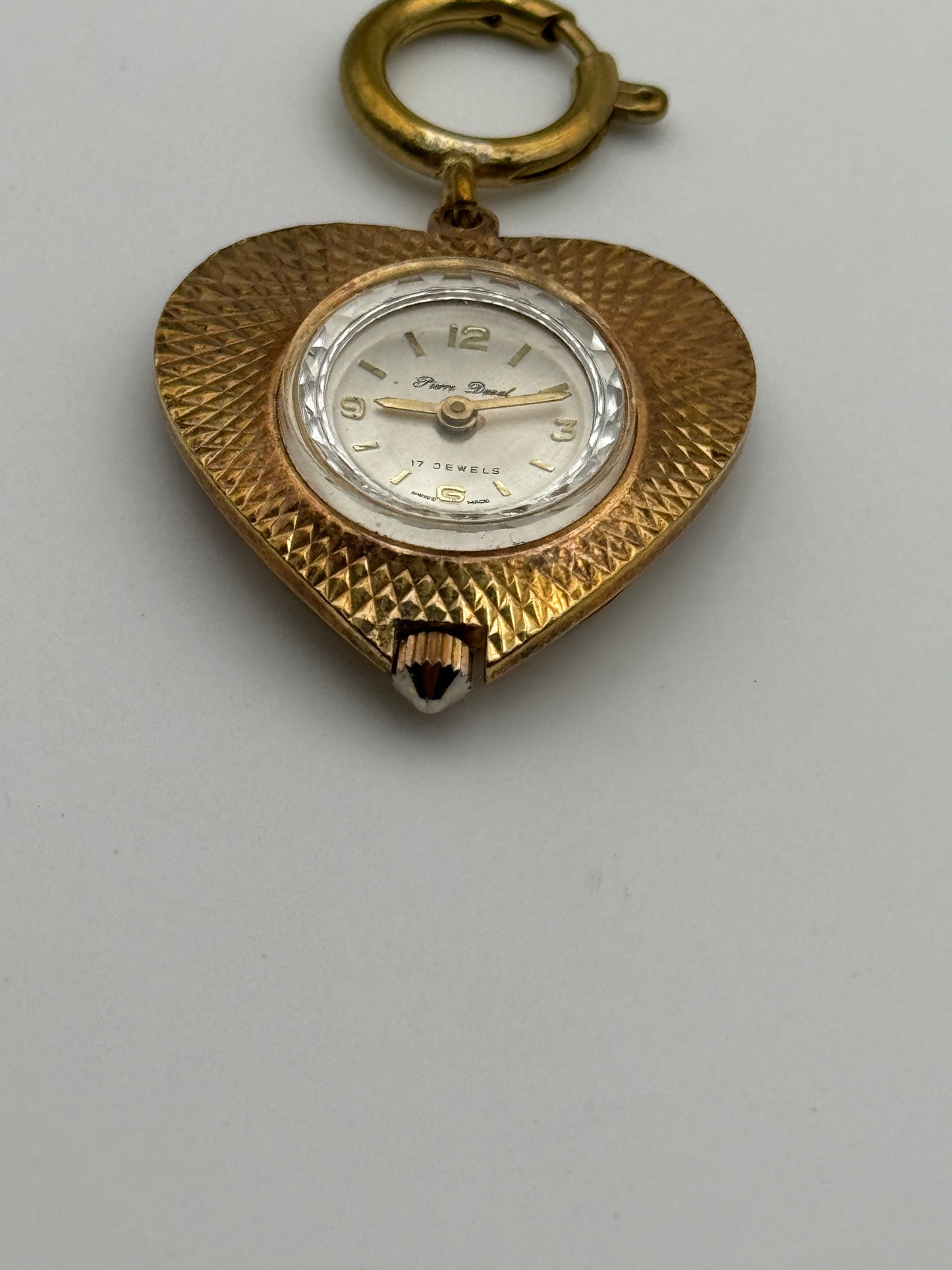 pierre deval vintage watch pendant manual wind swiss made