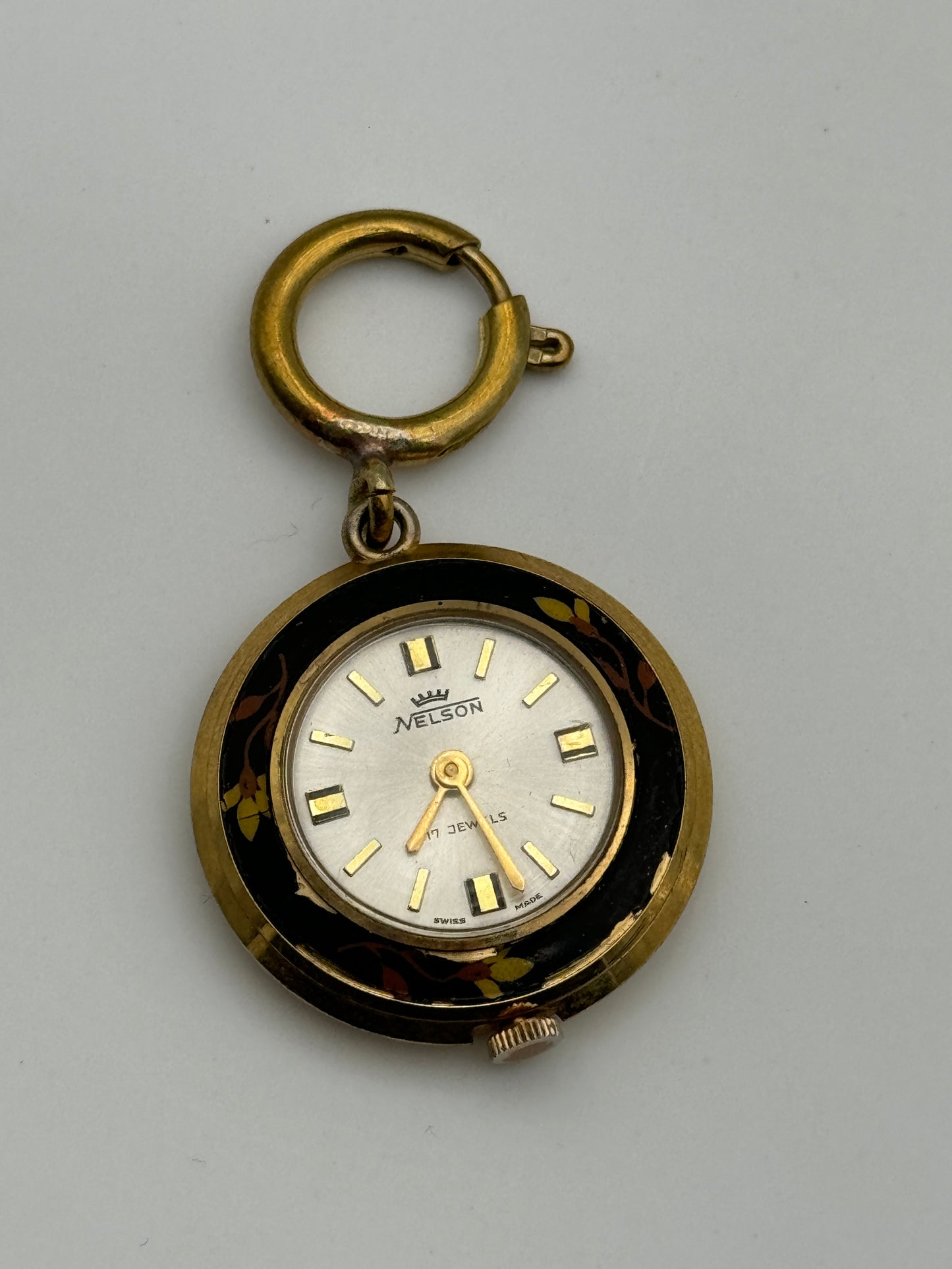 nelson swiss made vintage watch pendant nun monachina