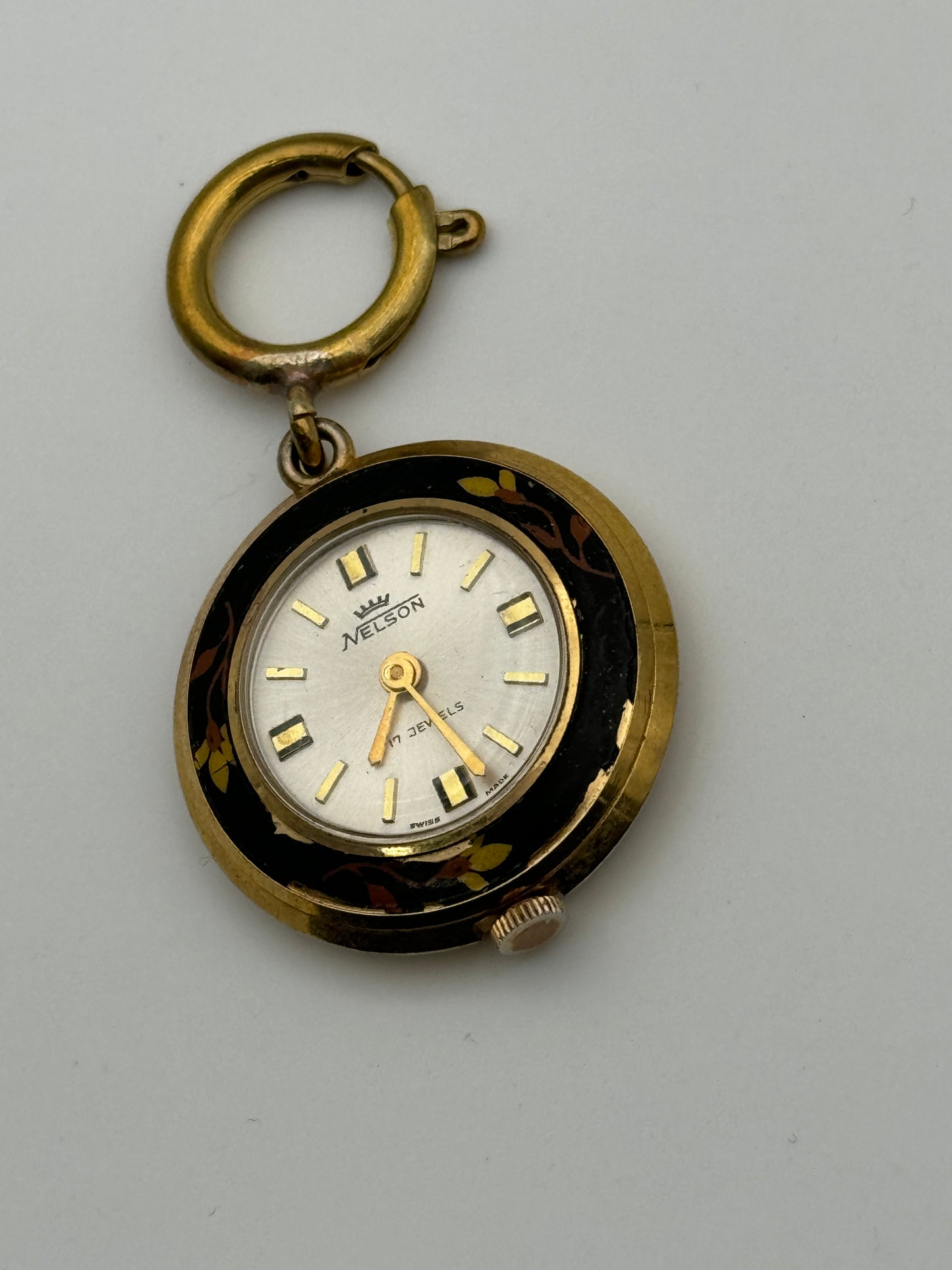 nelson swiss made vintage watch pendant nun monachina