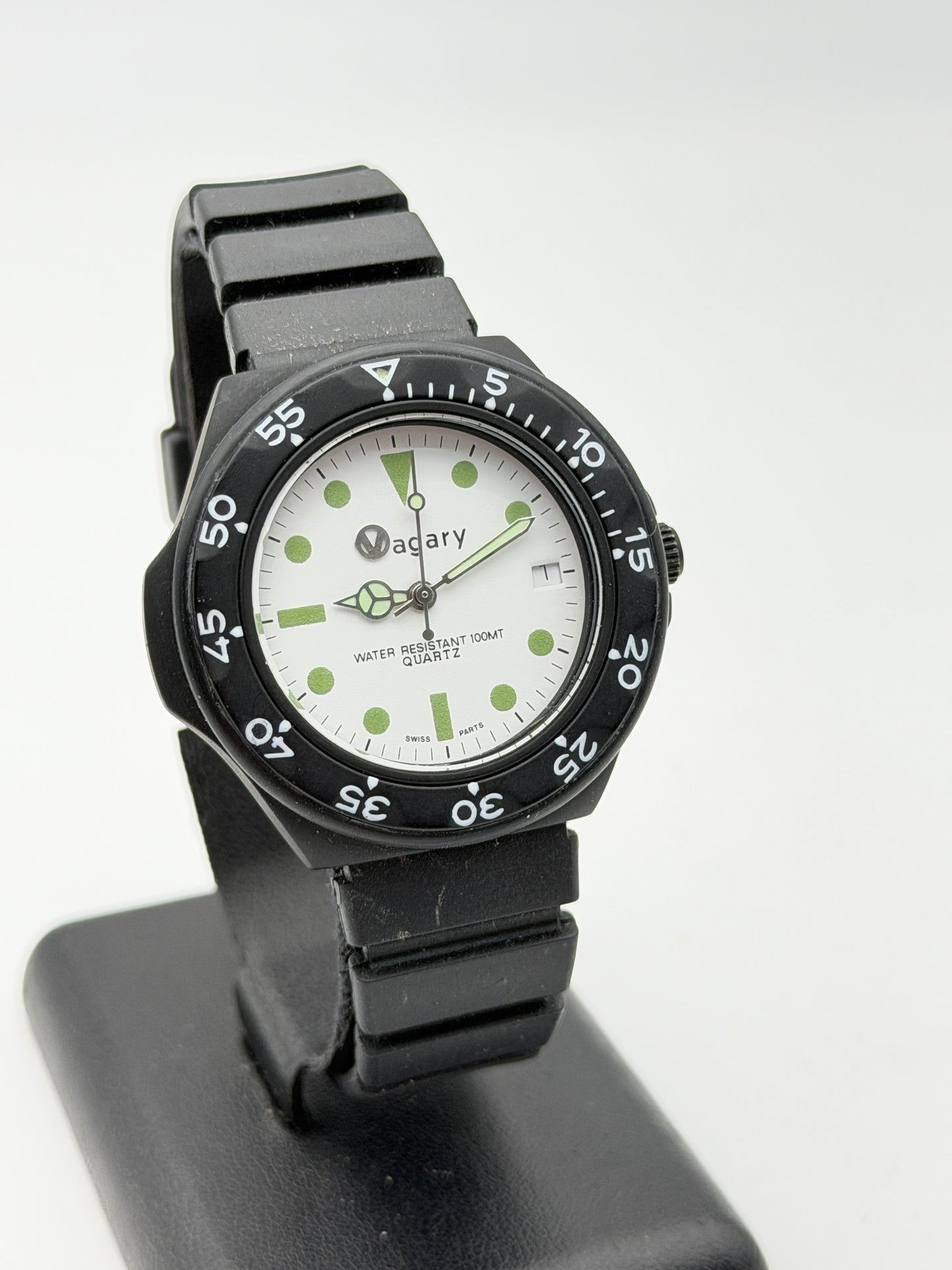 vagary swiss made watch nos vintage 38mm