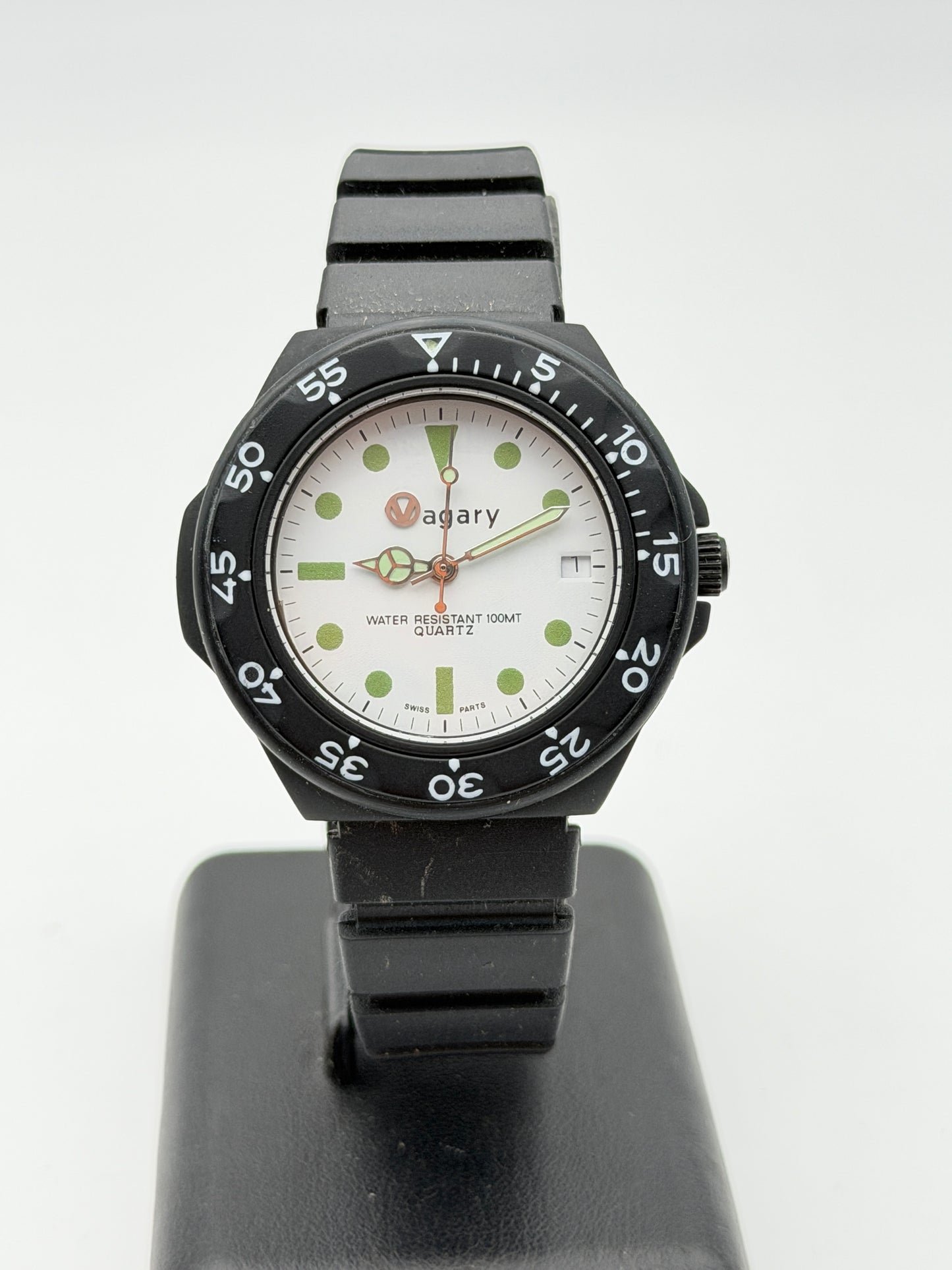 vagary swiss made watch nos vintage 38mm