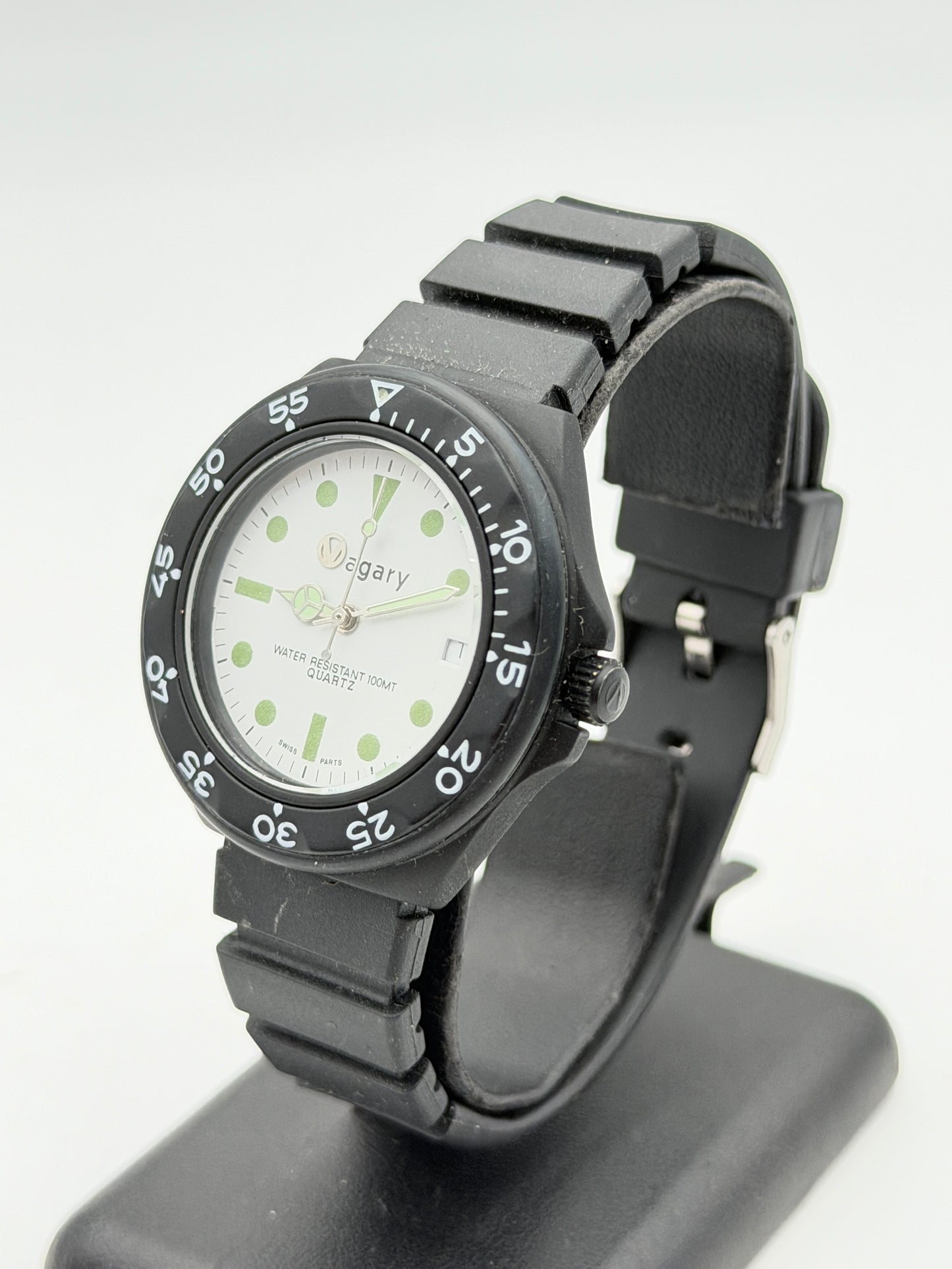 vagary swiss made watch nos vintage 38mm