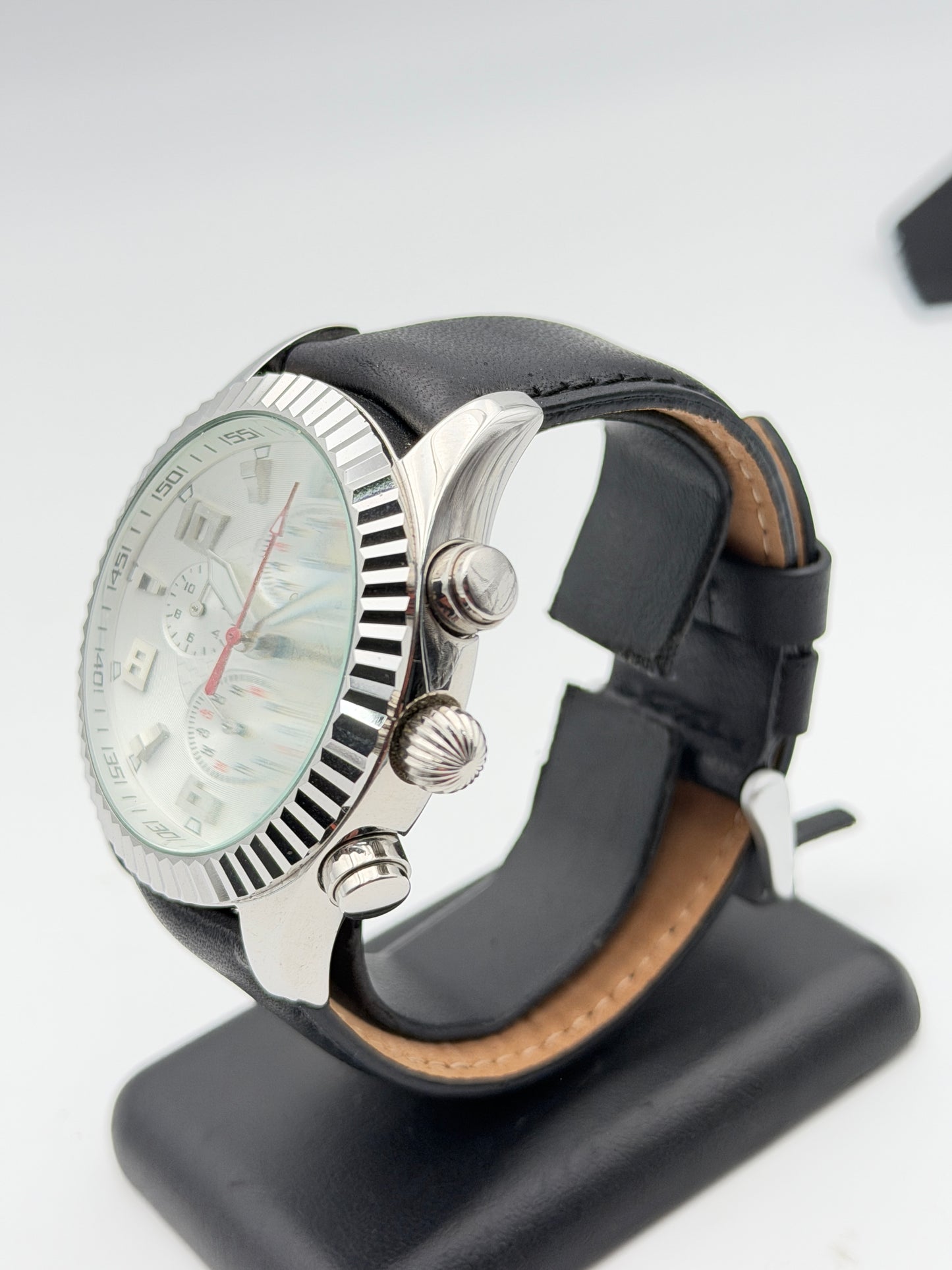 newmann chronograph watch quartz 45mm