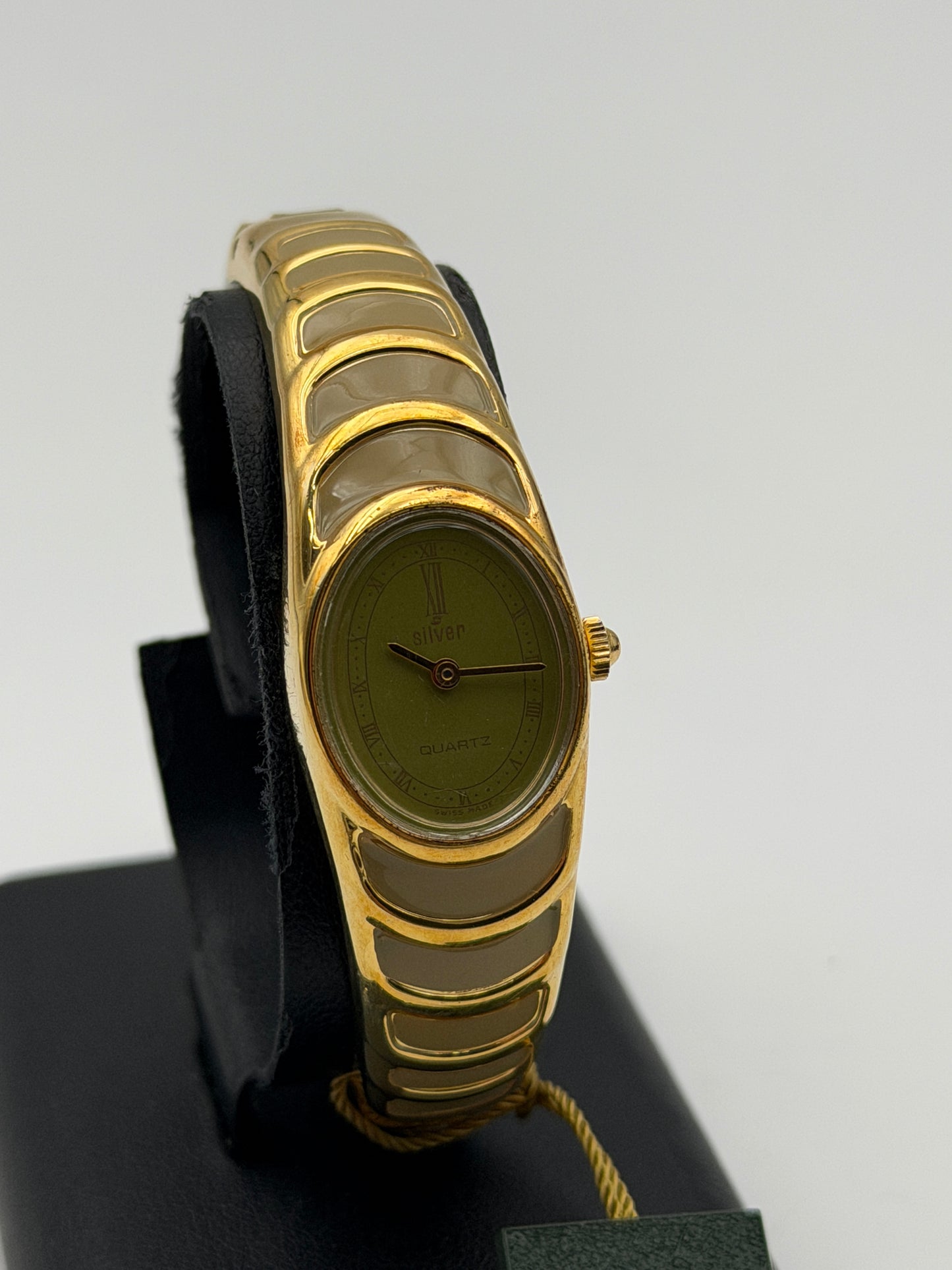 silver 18mm watch vintage manetta 70s new nos