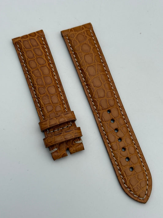 eberhard 20mm chrono 4 cinturino strap pelle leather new nuovo