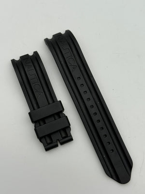 nautica 20041 gomma 22mm rubber cinturino strap  new nuovo