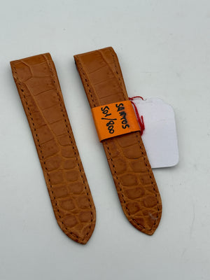 cartier santos 24-21mm cinturino strap pelle leather new nuovo