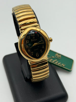 valus green watch vintage new nos quartz 27mm