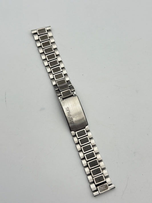 benrus 19mm baldwin pat.no.3.217.374 bracciale bracelet steel cinturino strap