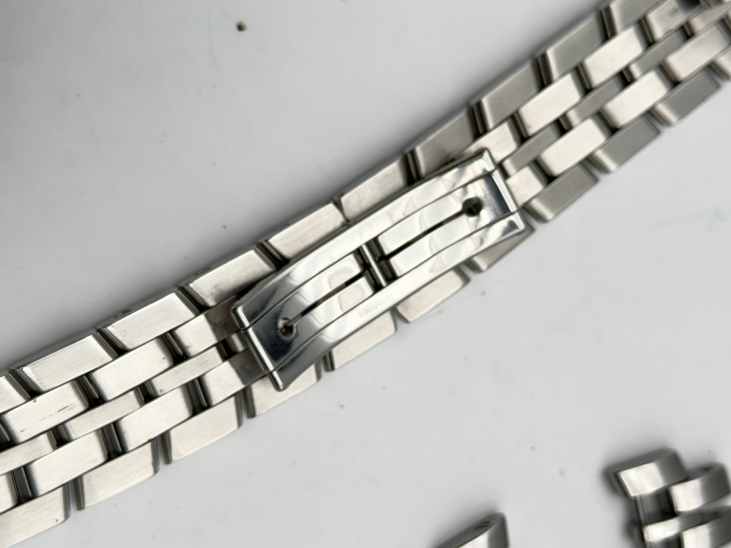 baume e mercier capeland chrono 20mm cinturino strap bracciale bracelet steel