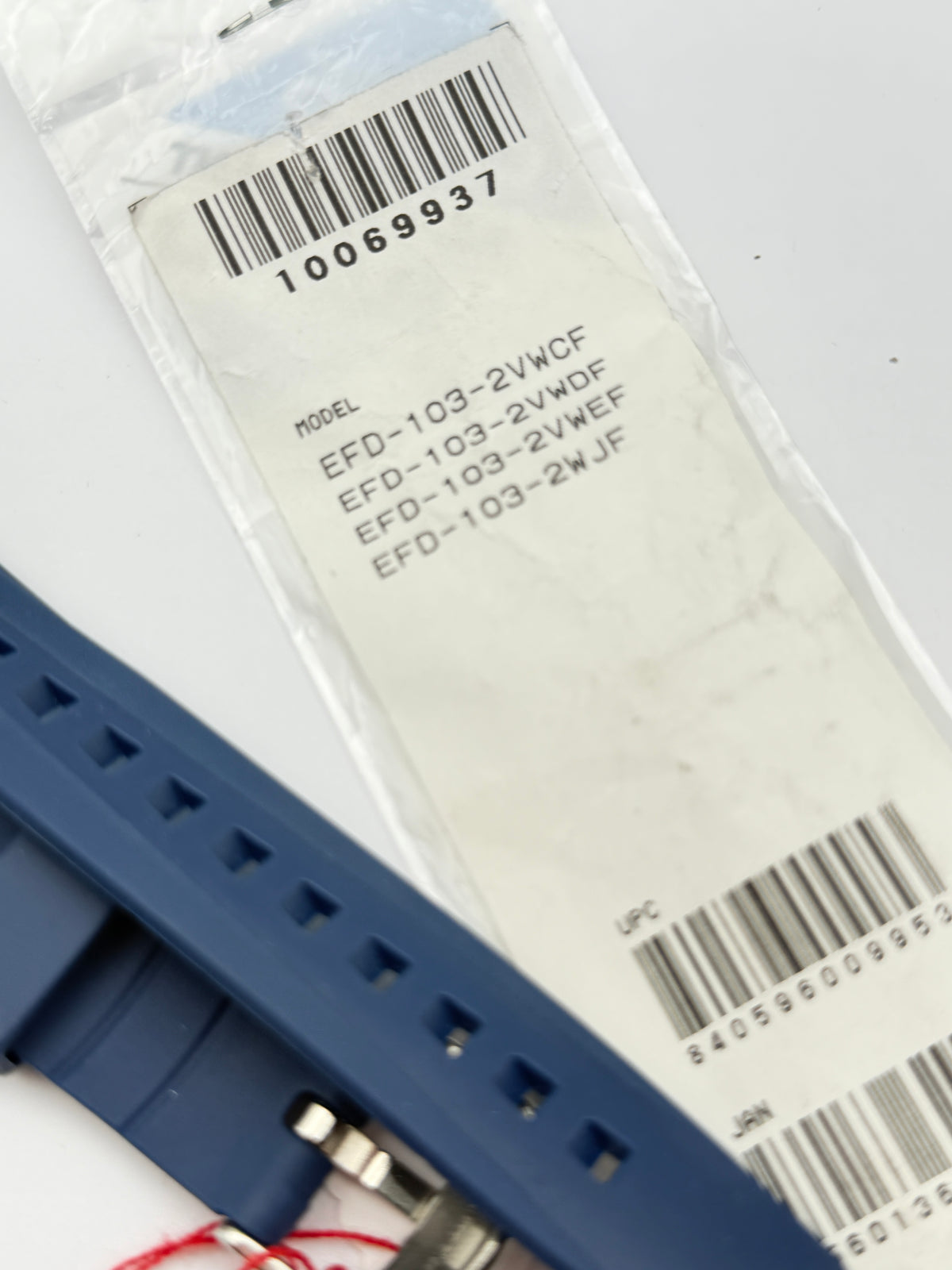 casio 15mm efd-103-2vwcf cinturino strap