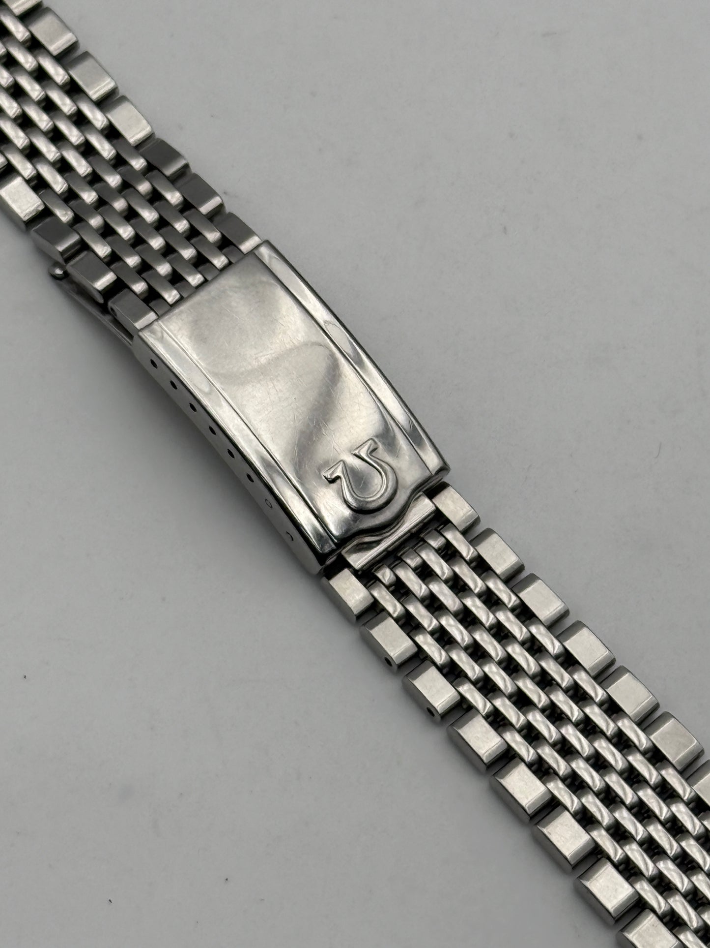 omega 1068 no-12 523 term 18mm bracciale bracelet rice grains vintage