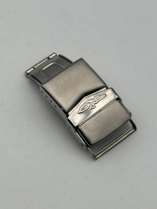 sector deployante vintage 18mm fibbia buckle