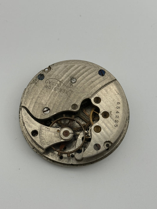 standard usa excelsior 45mm pocket watch movement movimento