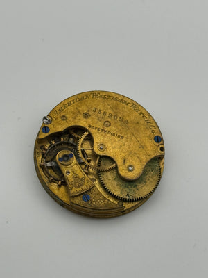 Waltham american watch co. pocket watch movement movimento 34.5mm