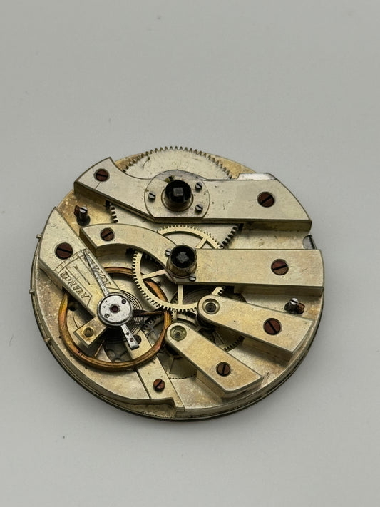 Anonimo cylinder pocket watch movement movimento chiavetta keys big size 45mm