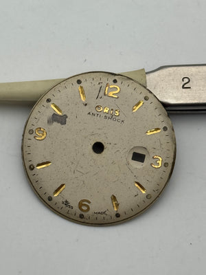 oris anti shock 28.5mm dial quadrante