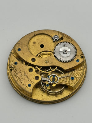 Waltham american watch co.pocket watch movement movimento 40.6mm