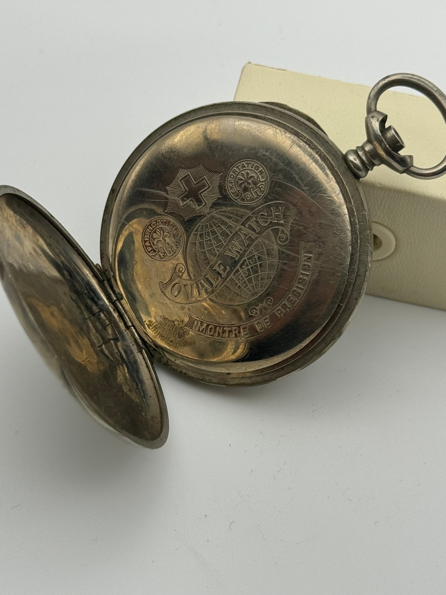ovale fs pocket watch case casse 50mm siwss patented