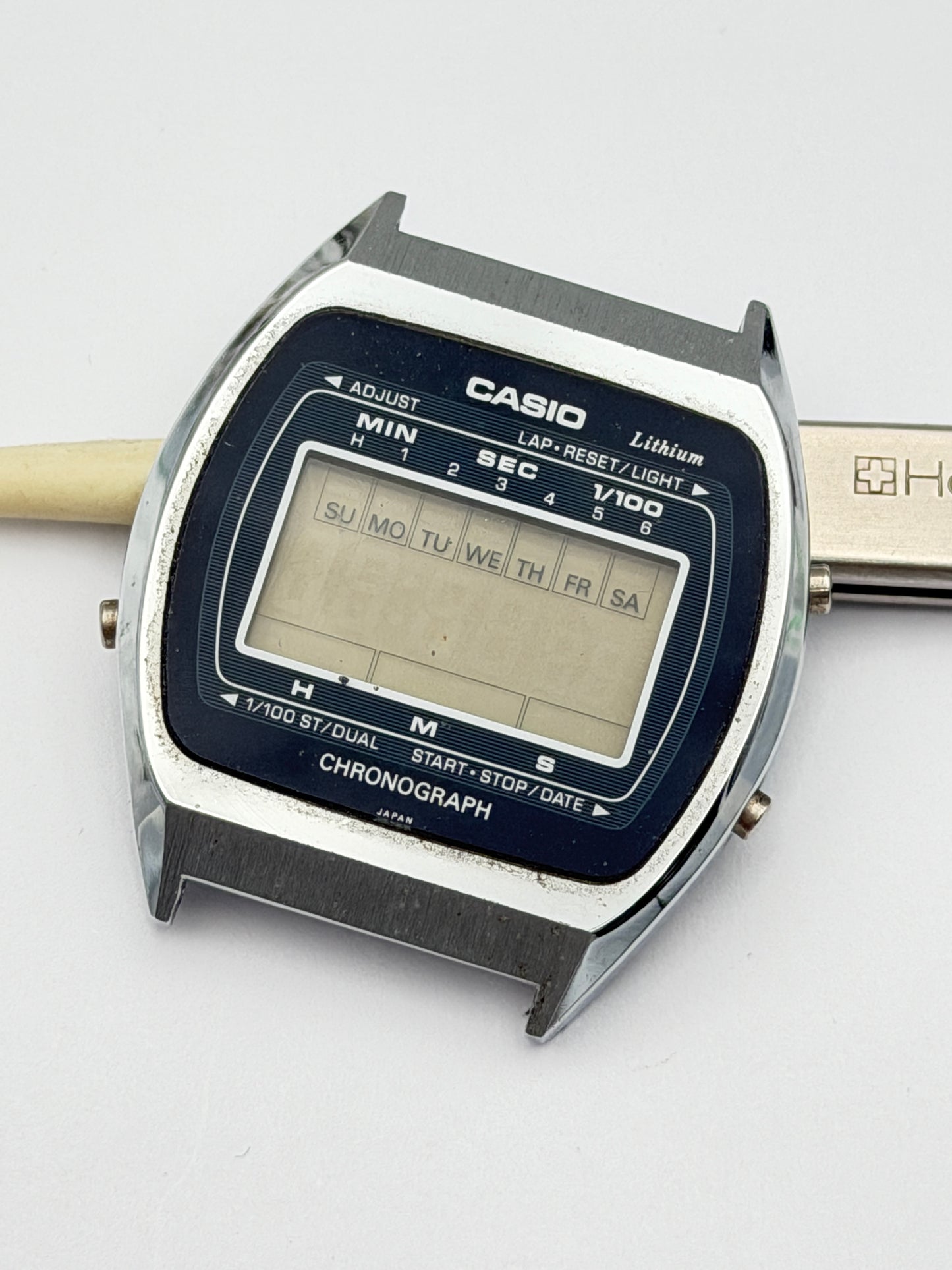 casio lcd chronograph 34mm