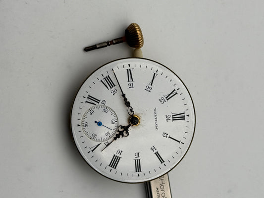 waltham american watch co 45.5mm pocket watch movement movimento