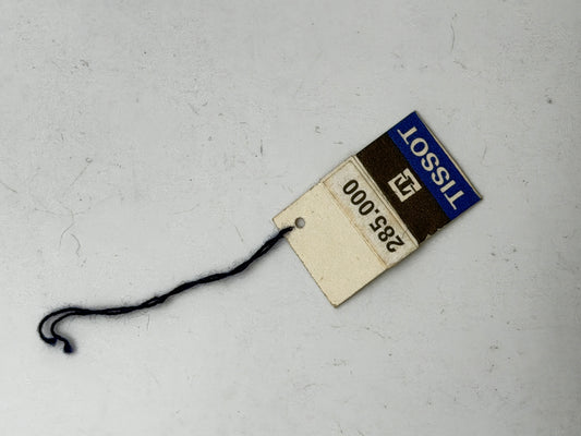 tag tissot cartellino vintage