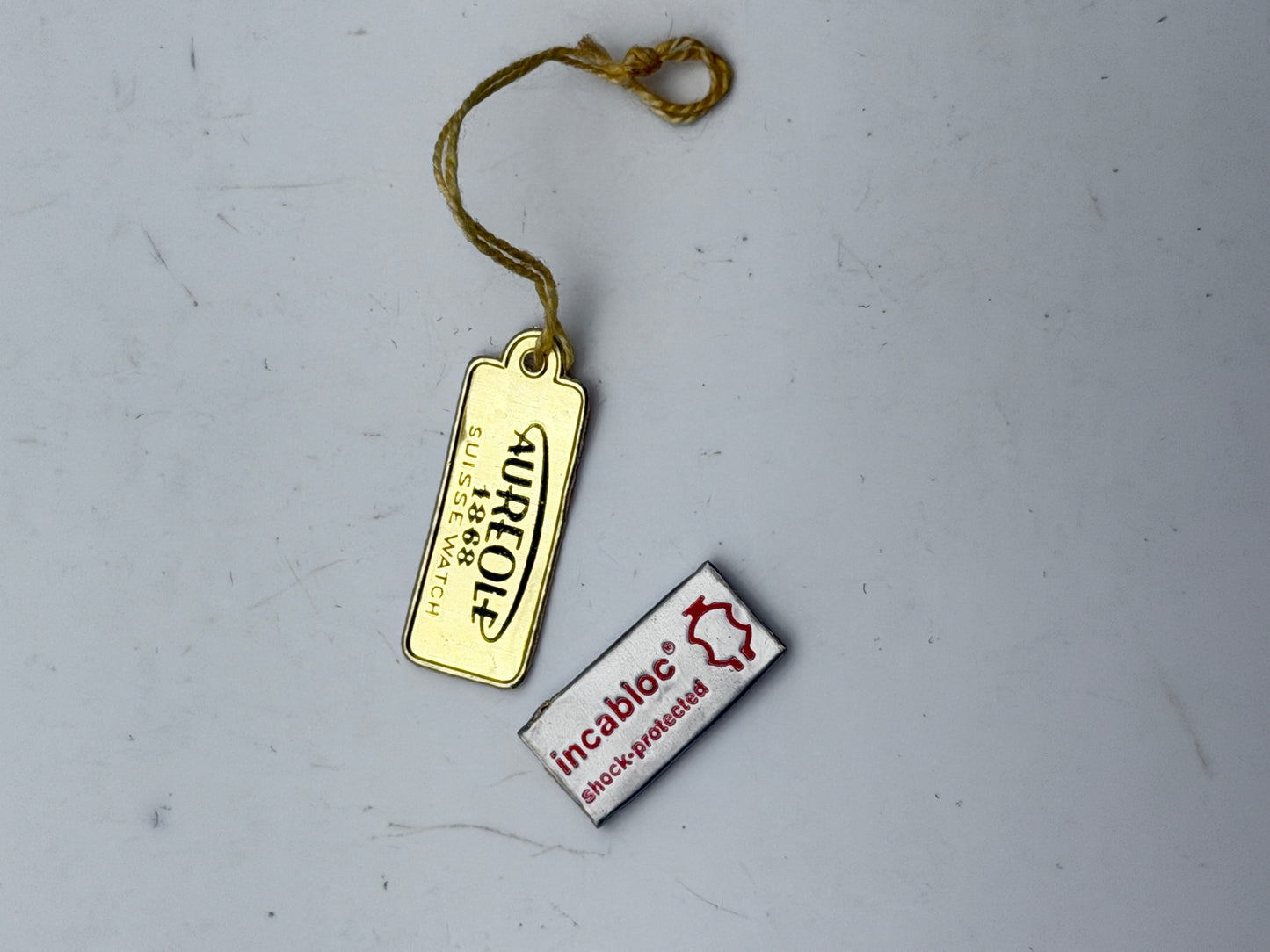 aureole tag cartellino vintage