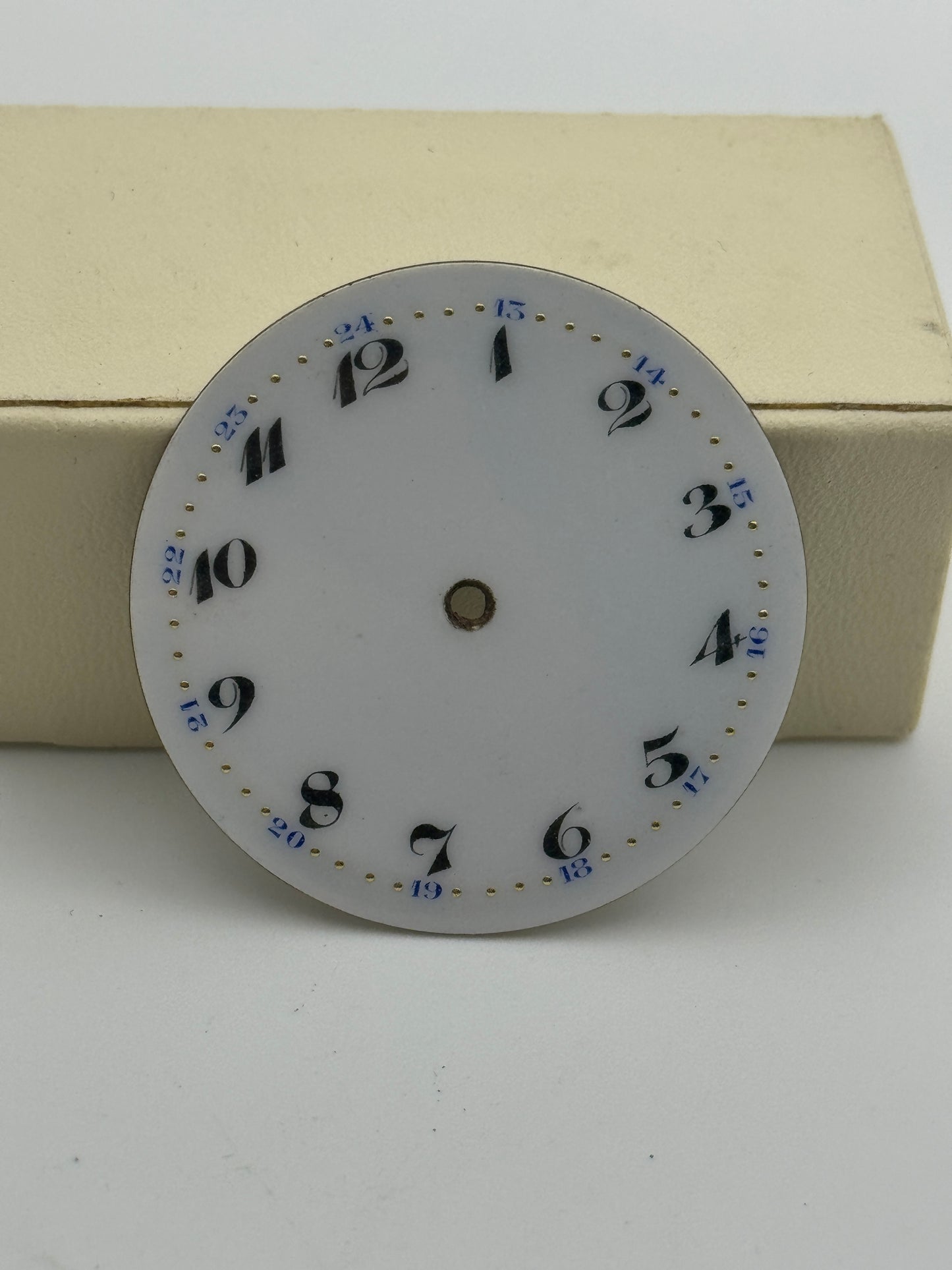 Anonimo dial quadrante cylinder pocket watch 37mm porcelain