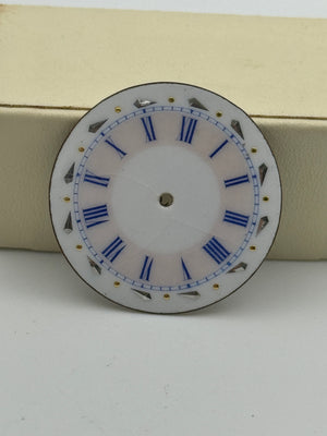 Anonimo pcoket watch dial quadrante porcellana cylinder 32.6mm