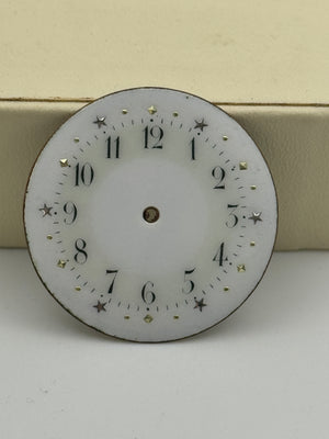 Anonimo pocket watch dial quadrante porcellana cylinder 32.7mm