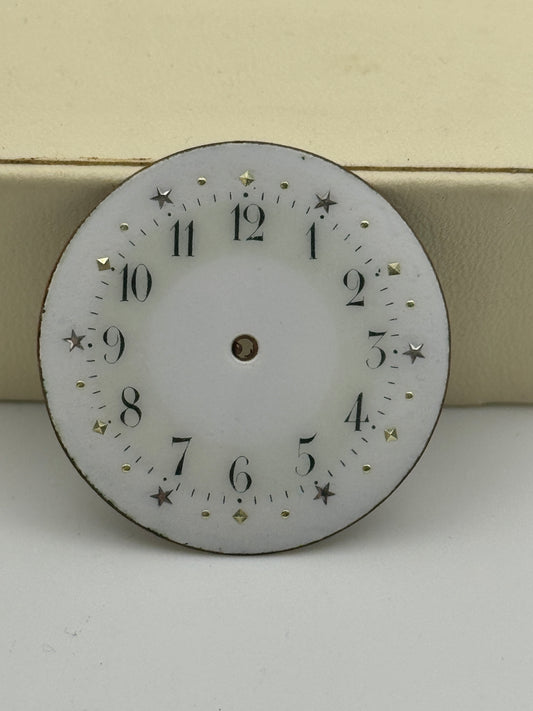 Anonimo pocket watch dial quadrante porcellana cylinder 32.7mm