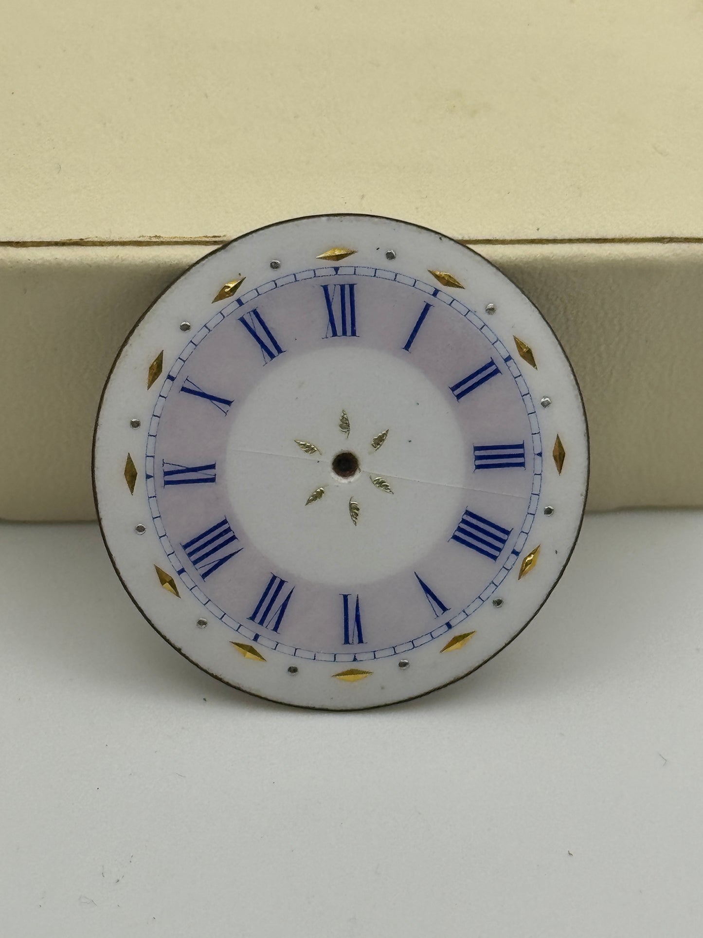 Anonimo pocket watch dial quadrante porcellana cylinder 32.5mm