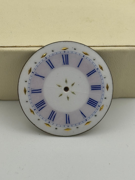 Anonimo pocket watch dial quadrante porcellana cylinder 32.5mm