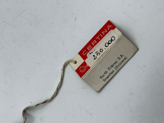 certina tag cartellino vintage