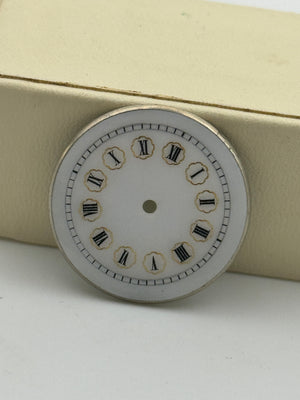 Anonimo pocket watch dial quadrante porcellana cylinder 25.8mm